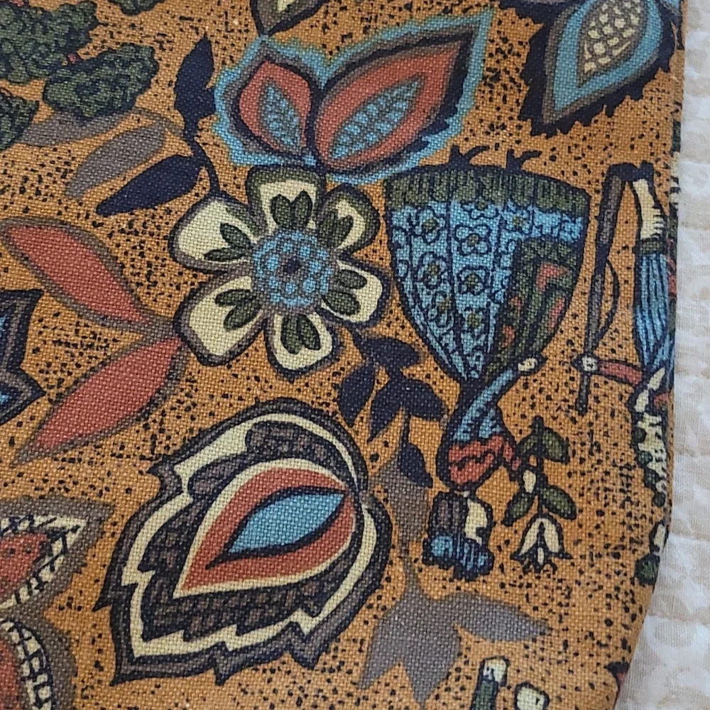 Vintage Boho Purse with Tortoise Handles - Picture 6 of 13